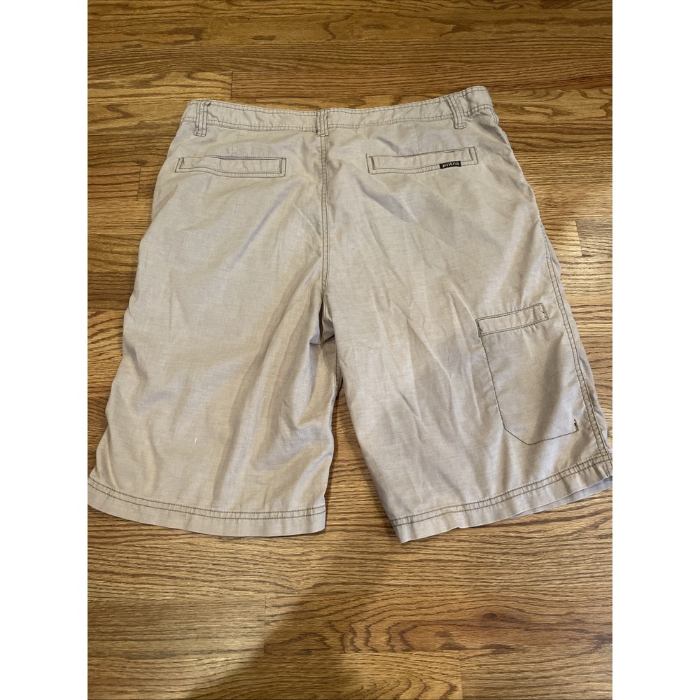 Prana Men's Shorts Hemp Blend Tan Size 36 11" Inseam Outdoors Hiking Casual - Picture 2 of 8